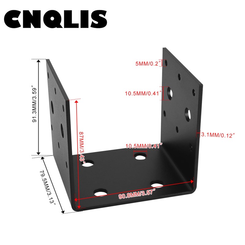 CNQLIS 4 Pcs Heavy Duty Shalf Post Base Fit 4"