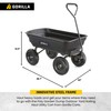 Gorilla Carts Heavy Duty Poly Utility Dump Wagon Garden Cart