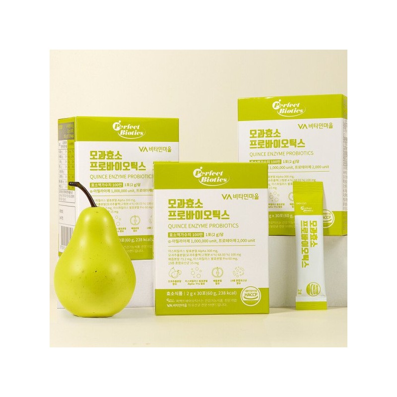 Vitamin Village 퍼펙트바이오틱스 모과 효소 프로바이오틱스 3박스 총90포 Perfect Biotics