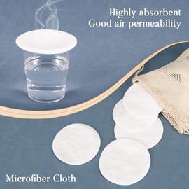 MIVES Reusable Bamboo Cotton Rounds, 20Pcs Eco-Friendly Facial Cleansing Pads