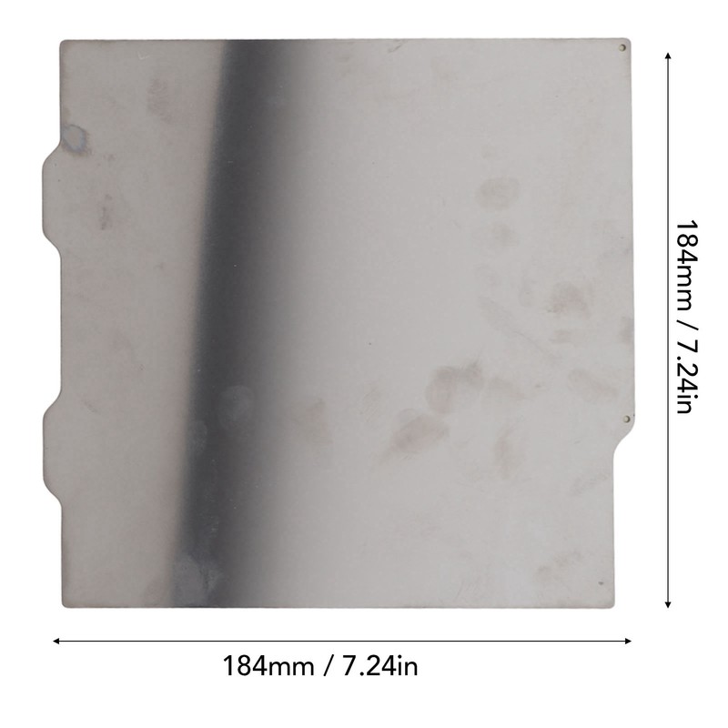 PEI Build Plate 184x184mm Single Sided Smooth Flexible Spring Steel