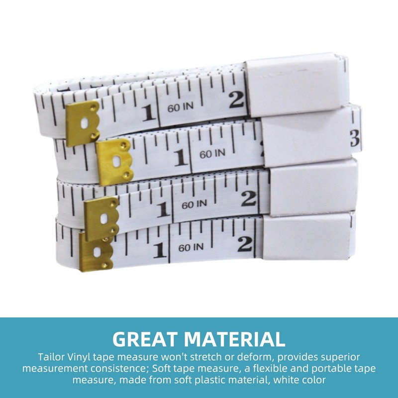 HESSION 2 Pack Soft Ruler 60-Inch Double Scales Measuring Tape