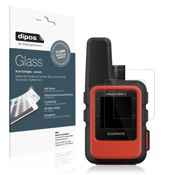 dipos I 2x Screen Protector 9H Clear Compatible with Garmin