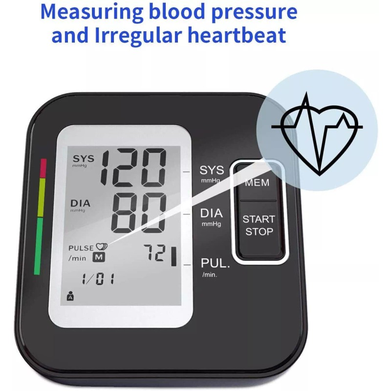 Lovia Blood Pressure ,Automatic Upper Arm Monitor Digital Cuff Machine