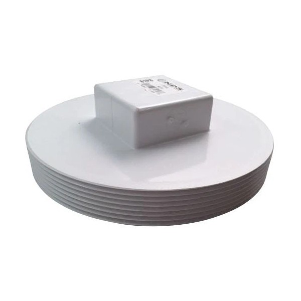 NDS 61P8 6 MPT White PVC Solvent Weld Sewer and