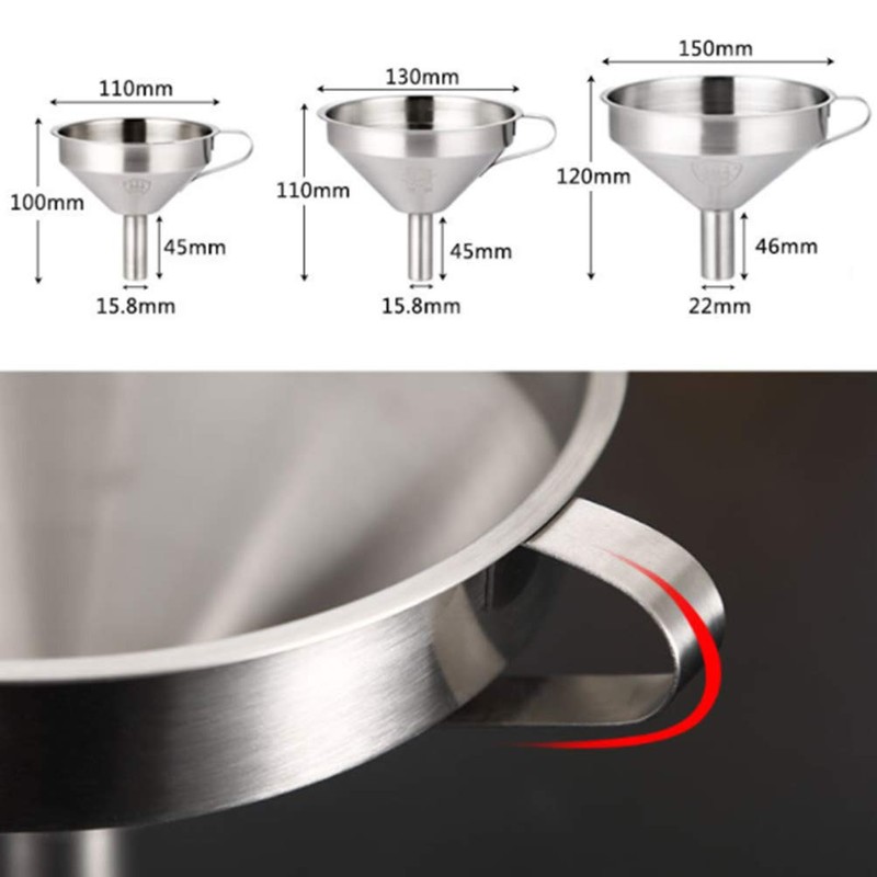 Funnel Funnel, Stainless Steel Funnel, Wide Mouth Funnel, Funnel, Filter,