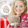 BIUDECO Cute Christmas for Kids Temporary Stickers Waterproof Body Decals