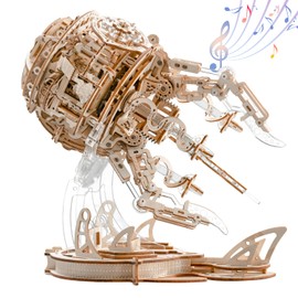 3D Wooden Puzzles for Adults, 3D Puzzle Model Aurora Jellyfish Toys Building Kits, DIY Wood Crafts Cool Toy Hobbies for Men Women, Creative Assembly Gifts