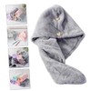 Baluue Hair Bonnets 2pcs Absorbent Hair Drying Cap Soft Microfibre