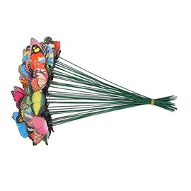 Adornos De Mariposa, Estacas De Decoración De Mariposas, Estacas Decorativas De Mariposas Vivas Coloridas De PVC De 50 Piezas Adornos De Jardín para El Hogar, Césped