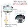 2 Pack 58mm/2.2 inch Dual Push Flushing Toilet Button Toilet