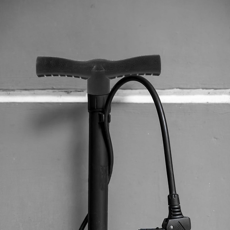 Manija de Bomba de Inflado Ergonómica, Plástico Negro Resistente
