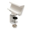 VALUE Table Clamp for Power Strip, Rotatable 360°, White