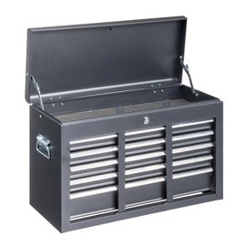 Pinikuyiro Portable Metal Tool Chest Cabinet with 5 Drawers, 5-Drawer Tool Chest Cabinet with Ball Bearing Drawer Slides, Steel Tool Storage Box Organizer,Black
