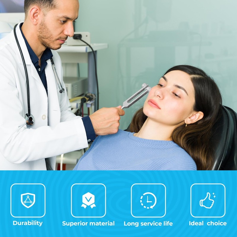 Aswalling 128 Hz Tuning Fork Weighted Bio-Acoustic Tuning Fork for