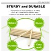 HOPELF 100Pc Dowel Rods 1/4 x 17.5 Inch Bamboo Sticks
