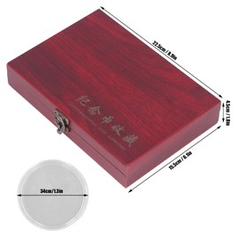 Estuche Portamonedas Vintage de Gran Capacidad para Coleccionistas, Caja Organizadora con 50 Monedas, Diseño Antideslizante y Base Acolchada - Ideal para Exposiciones, Regalos (Estilo Retro)