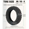GLDYTIMES 10x3 255x80 80/65-6 Off-road Vacuum Tire Rubber Outer Tire