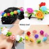 Vignor 500 Pcs 0.6 Inch Mini Artificial Flowers Head Bulk