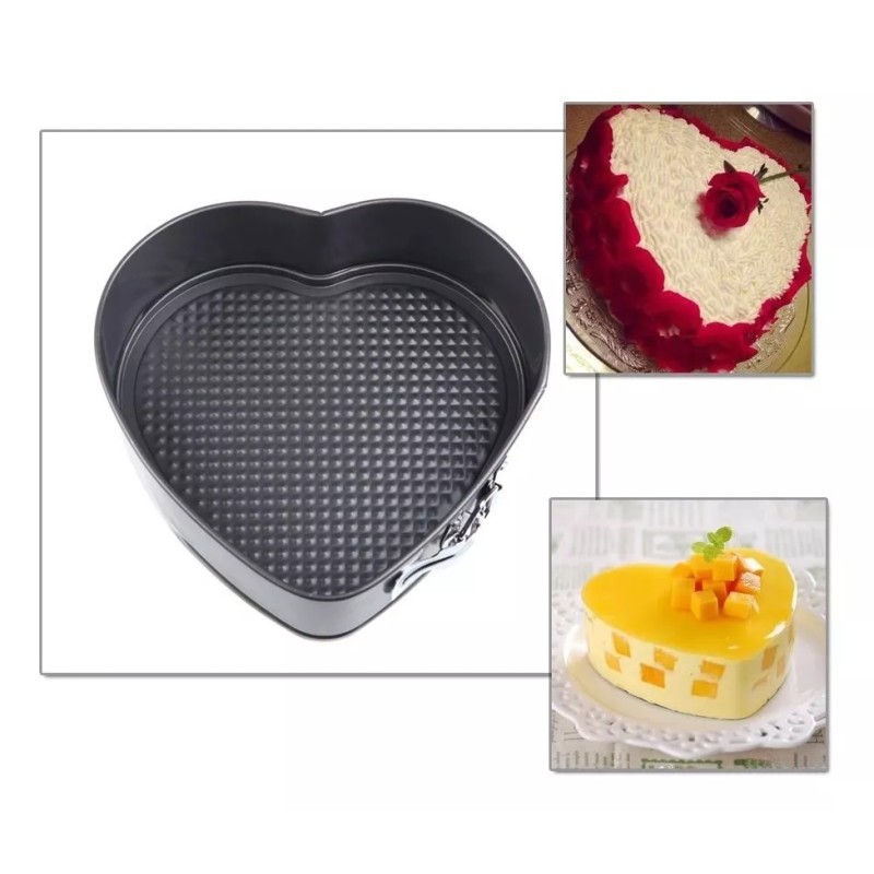 24x7 Set 3 Moldes De Reposteria Pastel Antiadherente Desmontable