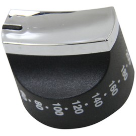 Belling Stoves Howdens Oven Black & Chrome Control Knob. Genuine part number 082585706