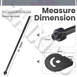 938-05078 Steering Shaft - 617-04094 Steering Gear Assembly, for MTD Craftsm-an T1900, T2700, T3000, CLT46CVT, Troy-Bilt 13A Series Replaces 61704094 617-04094 76-057 738P07154 738-05078 73805078