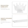 Pack of 4 Floating Shelf Brackets, White, Metal Shelf Brackets,