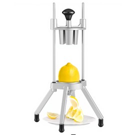 VEVOR 4-Section Commercial Easy Wedger Stainless Steel Blade Fruit Lime Slicer, Lemon Cutter for Home Bar Restaurant