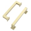 ROMATEE 10 Pack 3.75 Inch(96mm) Brushed Brass Cabinet Pull Brushed