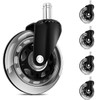 Office Chair Wheels for IKEA Chairs,10mm stem Caster, 3 Inch