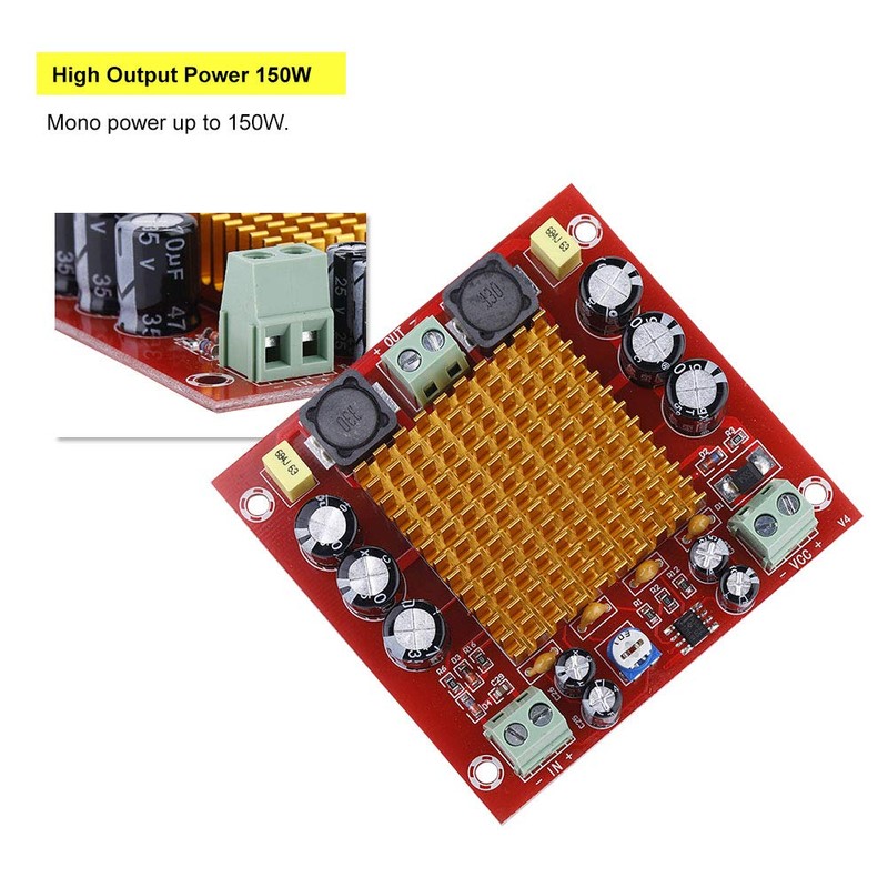 ASHATA Richer-R Amplifier Board TPA3116D2 150W New Single Channel Amplifier