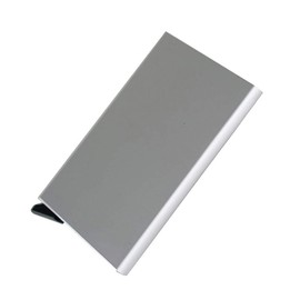 Dlife Credit Card Holder RFID Blocking Aluminum Business Card Holder Automatic Pop-up Card Case (Silver)