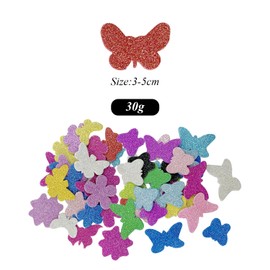 30G Butterfly Stickers, Shiny Stickers, Handicraft Stickers, Decorative Stickers, Can Be Used On Walls, Windows, Cards, Etc.