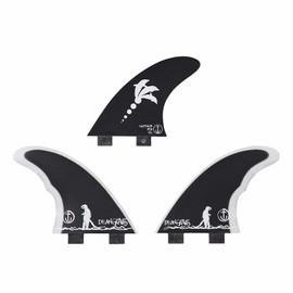 Captain Fin Co. | Dylan GRAVEZILLA Surfboard Fins | (Twin TAB) Thruster Set | Black