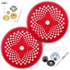 HK 2Pack 10" x80T Carbide Tip Brush Cutter Blades Weed