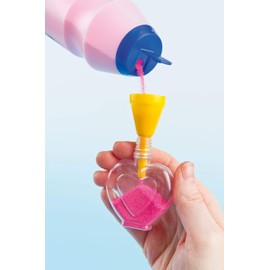 Baker Ross Mini Shaped Plastic Sand Art Bottles (Pack of 8) For Kid's Craft Projects,EV3043