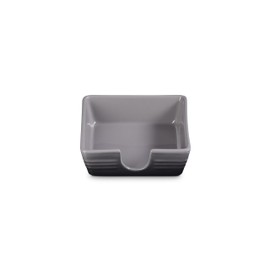 Le Creuset Stoneware Signature Cocktail Napkin Holder, 6 ", Oyster