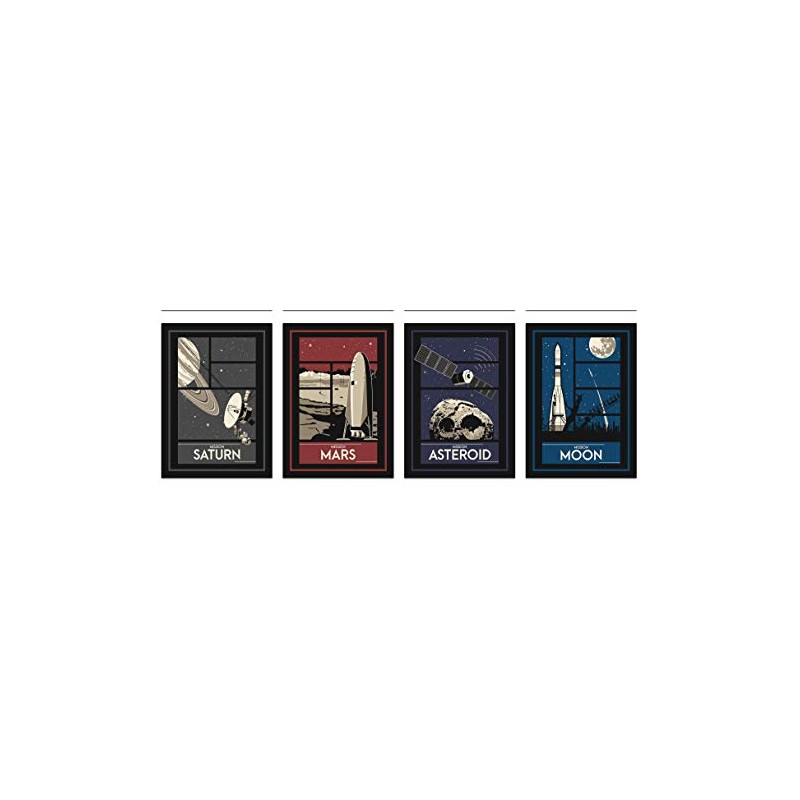 the lazy panda card company Space Poster Set - 8