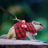 GOTOTOP 2Pcs Small Pet Harness with Bowknot and Bell Decor,