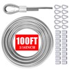 Vinyl Coated Galvanized Steel Wire Rope 3/16" PVC Covered