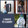 CleverMade Laundry Backpack Duffel Bag with Shoulder Straps - 62L