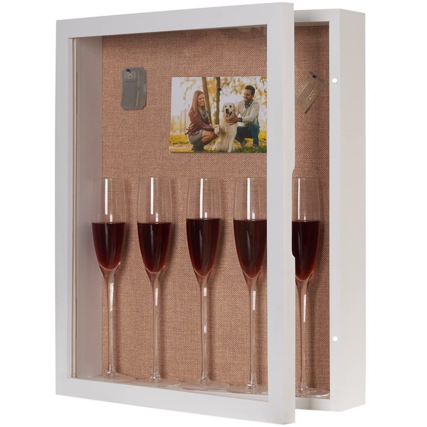 White Shadow Box 16x20, Extra Large Deep Shadow Boxes Display