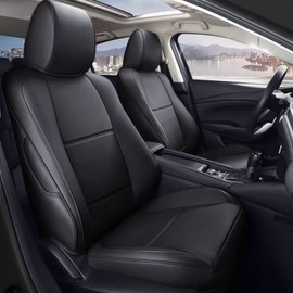 AOMSAZTO Custom Fit Full Set Car Seat Covers for Select Mazda CX-30 2020 2021 2022 2023 Full Set Front Rear Seat (Mazda CX30) - Leatherette (Black)