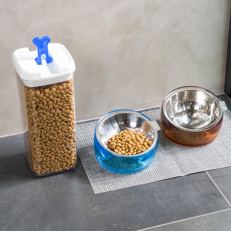 Felli Pet Oblik Slanted Dog Food Water Bowl Elevated Stainless