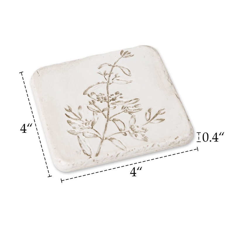 HOME PALETTE Botanical Coasters for Drinks Set of 4, 4.02