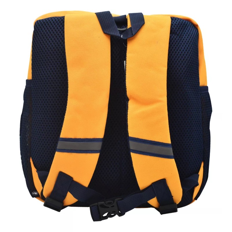 Lluvia Mochila Robot Naranja Porta Credencial Azul Mini Backpack Estampado