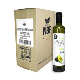 NBF - Aceite de Aguacate Extra Virgen Pack 6pzs 510ml c/u | Prensado en Frío | Rico en Omega-3, 6 y 9 | Ideal para freir, hornear y aderezar | No GMO, 510ml