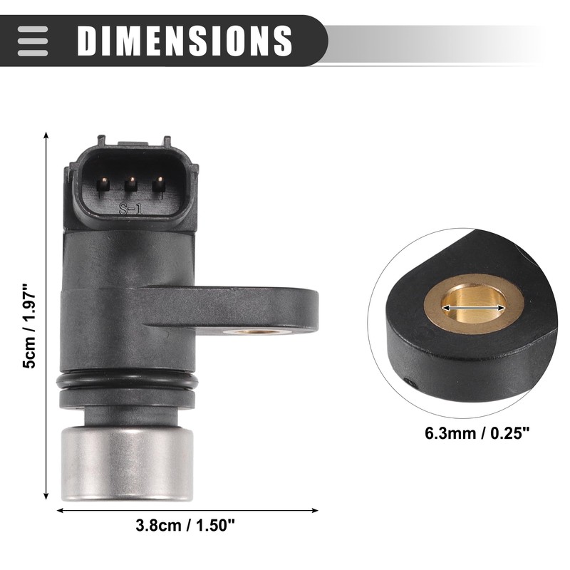 Motoforti Transmission Speed Sensor, for Honda Civic 01-13, No.28820-RPC-013
