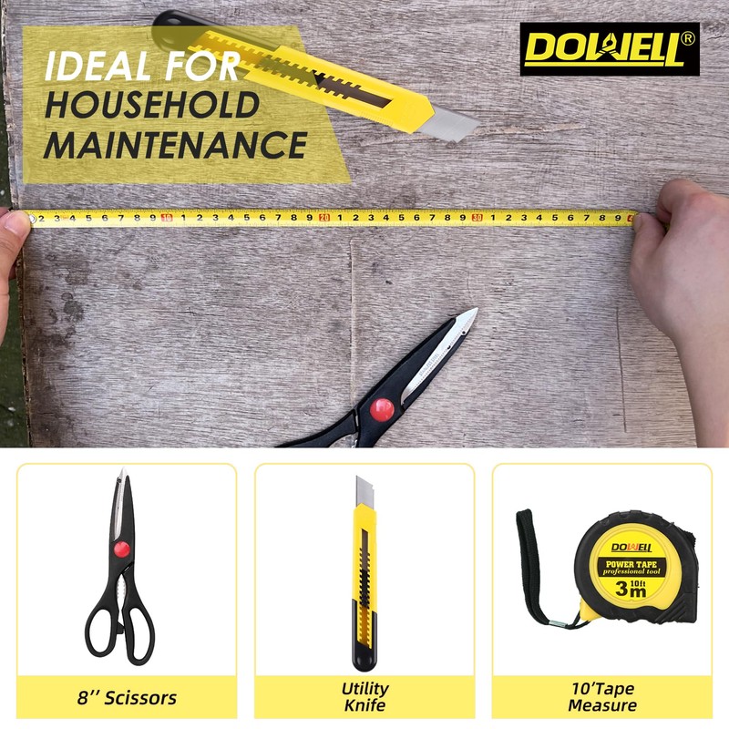 DOWELL 40 Pcs Home Tool Kit General Household Hand Small