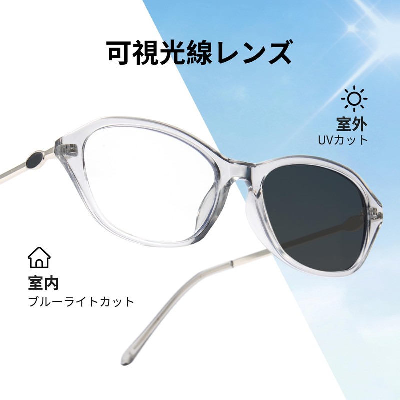 Cyxus 8257 Magic Glasses, Dimmable Lenses, UV Protection, Blue Light